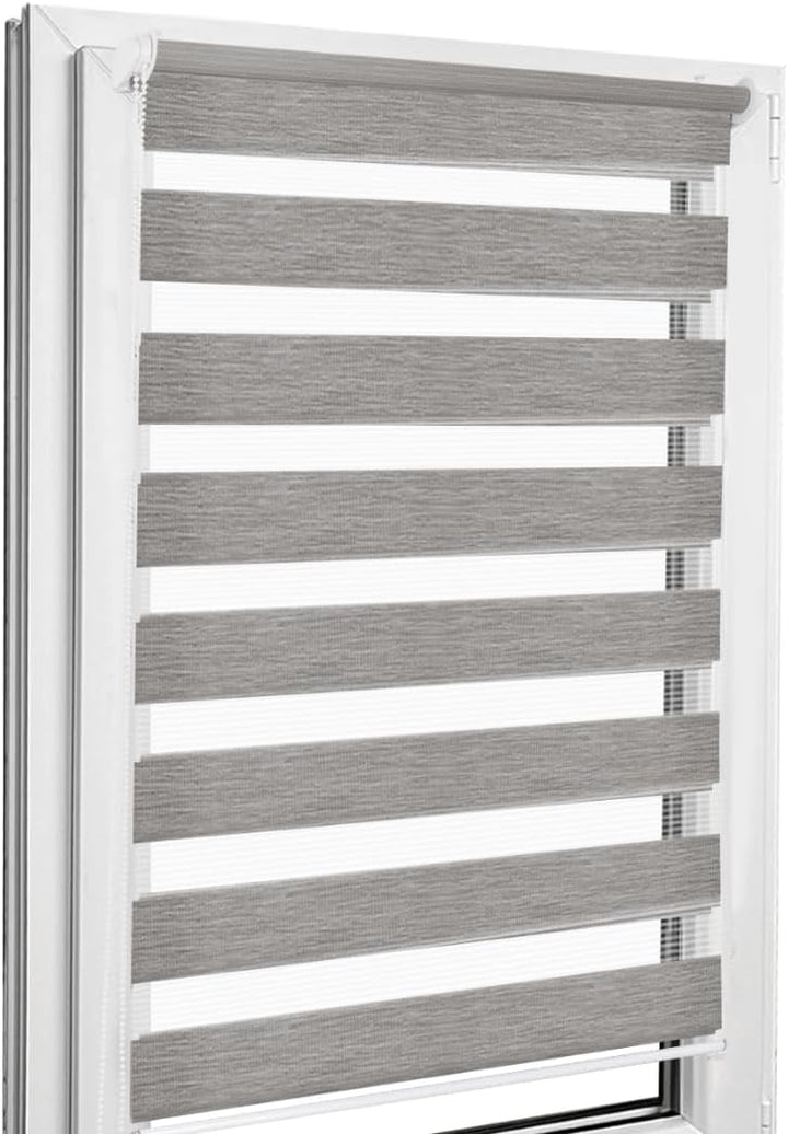 Home-Vision® DuoRollo Klemmfix, Doppelrollo ohne Bohren mit Klämmträgern, Rollos für Fenster und Tür