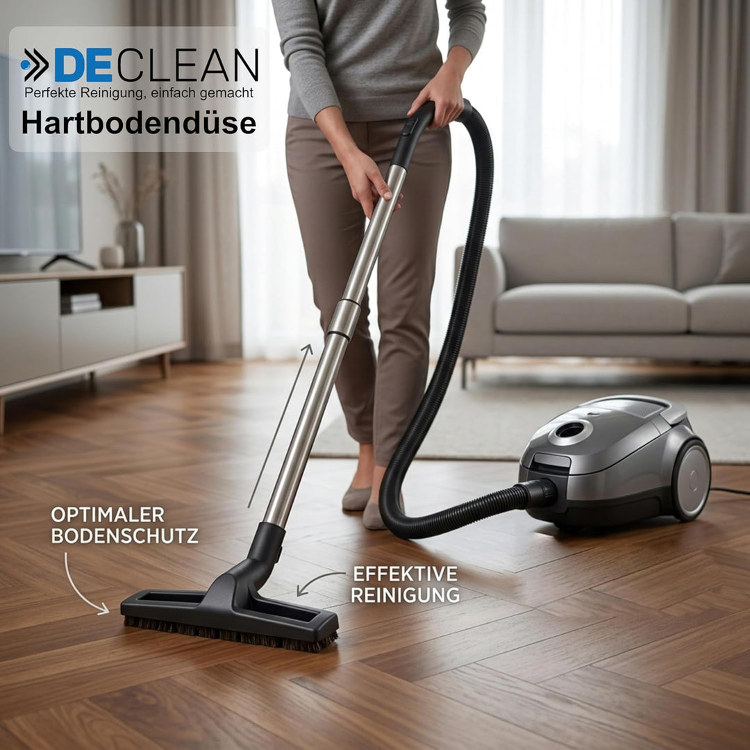 DeClean Parkettdüse 35mm – Hartbodendüse passend für Bosch, Kärcher, Siemens, Samsung - Naturhaar St