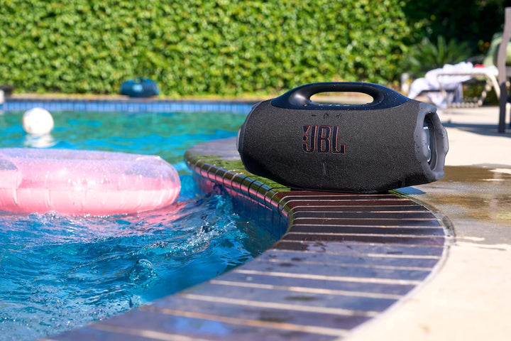 JBL Boombox 4 Tragbarer Bluetooth Lautsprecher, JBL Pro Sound mit AI Sound Boost, IP68 Wasser- und S