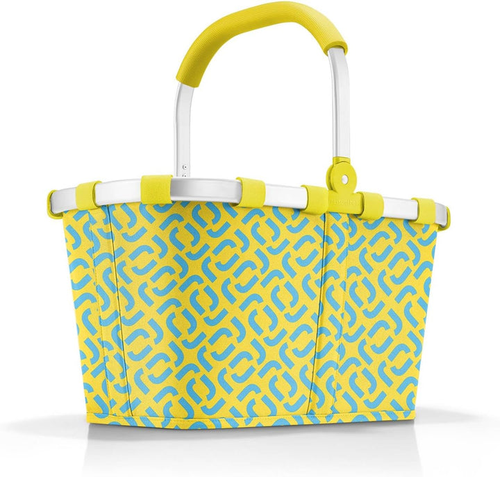 reisenthel Carrybag Trolley mit Schwenkrollen, 48 x 29 x 28 cm Signature Lemon, Signature Lemon