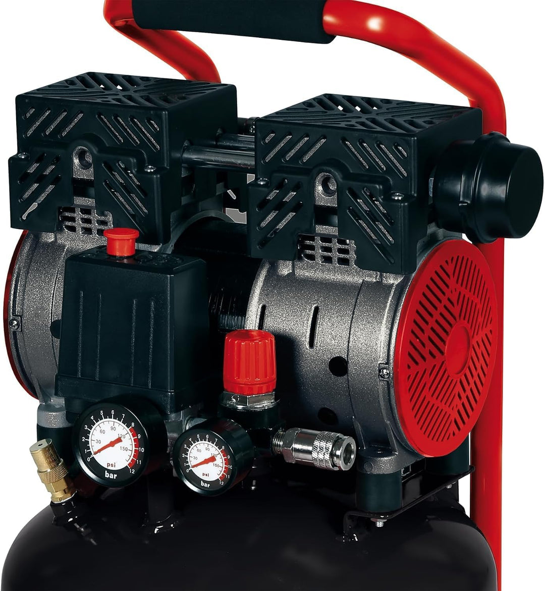 Einhell Kompressor TE-AC 24 Silent (leiser Kompressor, 750 W, max. 8 bar, öl- und servicefreier Moto