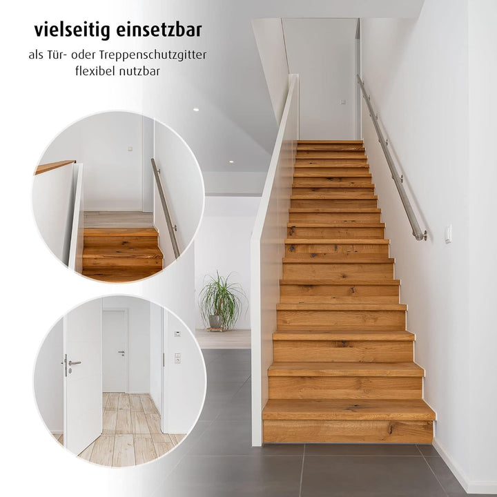 reer Türgitter und Treppengitter Advanced zum Schrauben, stabiler Halt, Durchgangsbreite 75-110cm