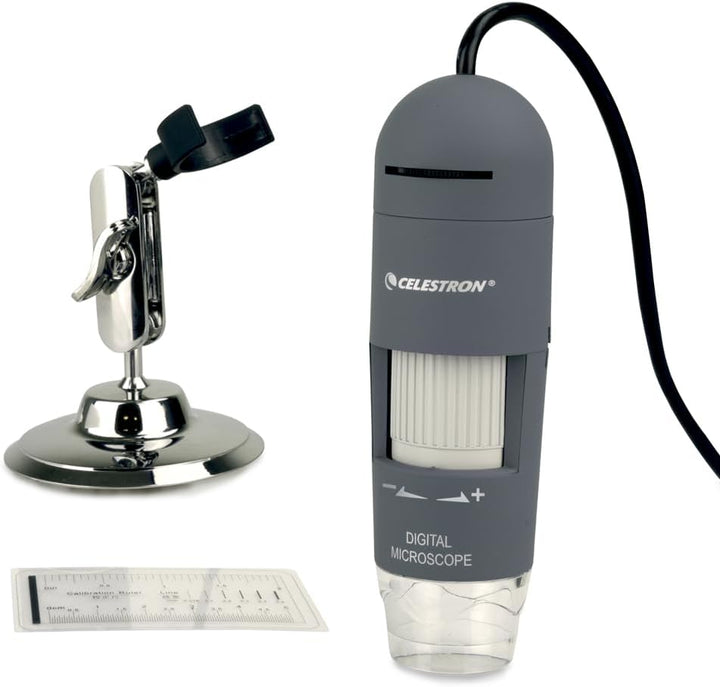 Celestron Deluxe Capture Your Discoveries 44302-C Handheld Digitalmikroskop, Grau Deluxe, Handgerät,