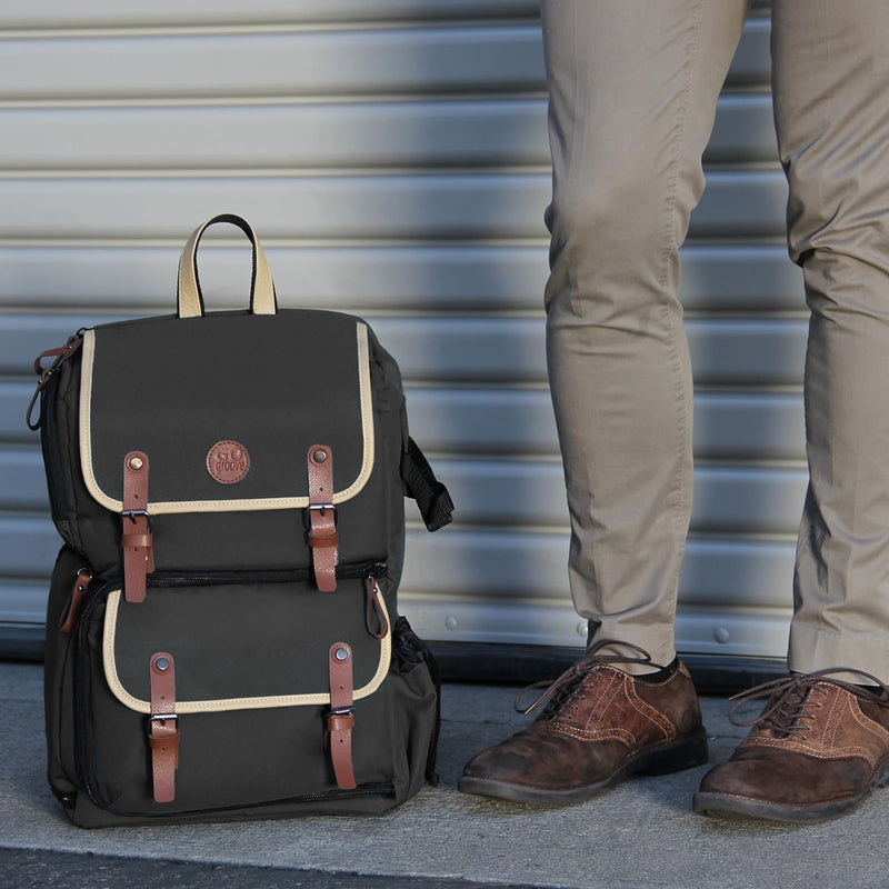 GOgroove Kamera Rucksack für Spiegelreflexkameras: DSLR Backpack ideal für Reisen, ausreichend Platz
