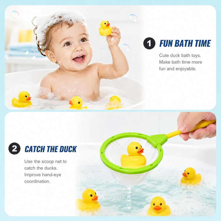 25 Stück Mini Planschbecken Baby mit Quietscheente und Luftpumpe