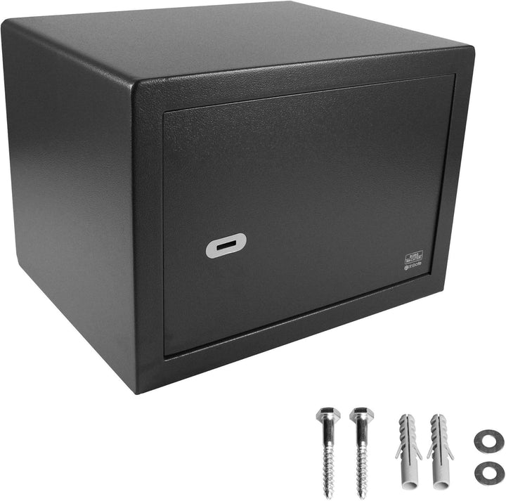 Burg-Wächter Möbeltresor mit Doppelbartschloss, Wand- und Bodenbefestigung, PointSafe P 3 S, Schwarz
