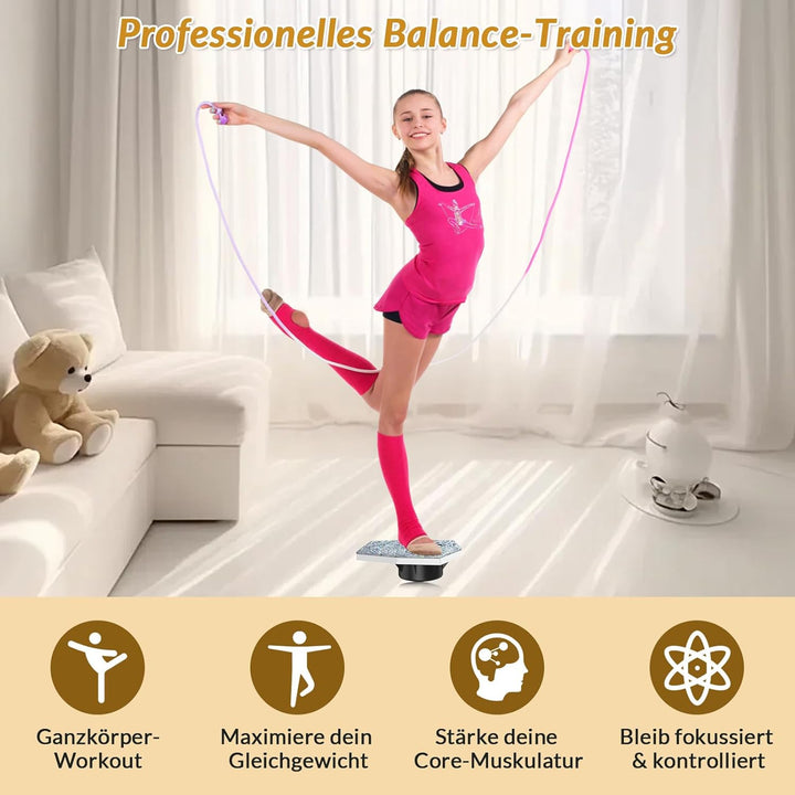 BORISI Cheerleading Balance Trainer, Tragbarer Stunt-Stand als Turngeräte & Turnen Zubehör für Balle