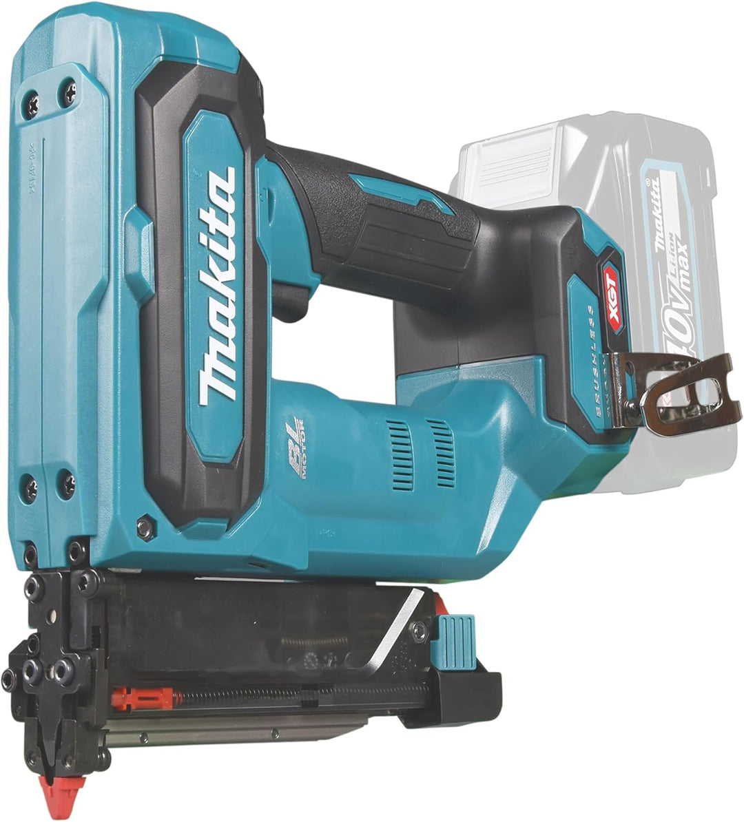 Makita PT001GZ Akku-Stiftnagler 40V max. (ohne Akku, ohne Ladegerät), Petrol/Schwarz