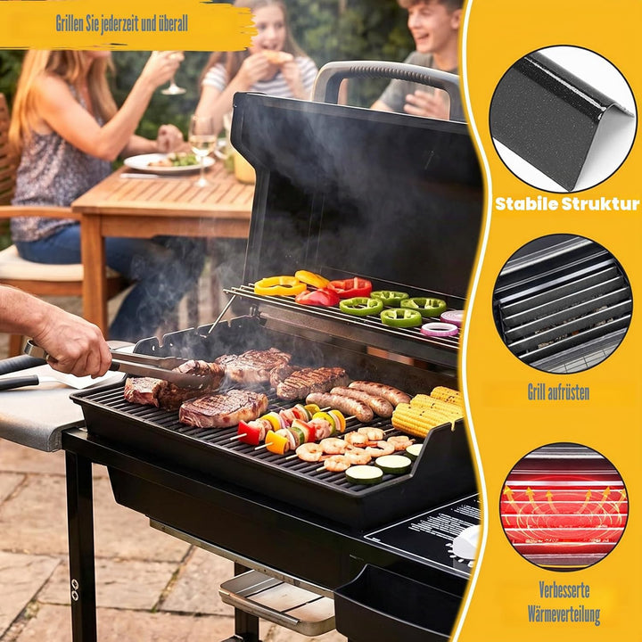 GFTIME 7535 54,6cm Flavorizer Bar für Weber Spirit E/S 210 220 (2009-2012) mit Seitlichen Brennerknö