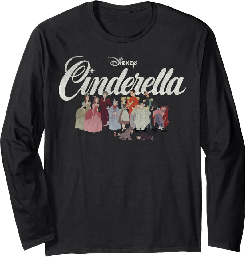 Disney Cinderella Group Shot Title Logo C1 Langarmshirt