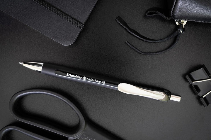 Schneider 132511 Slider Rave XB Kugelschreiber (Limitierte Sonderedition in schwarz, Made in Germany
