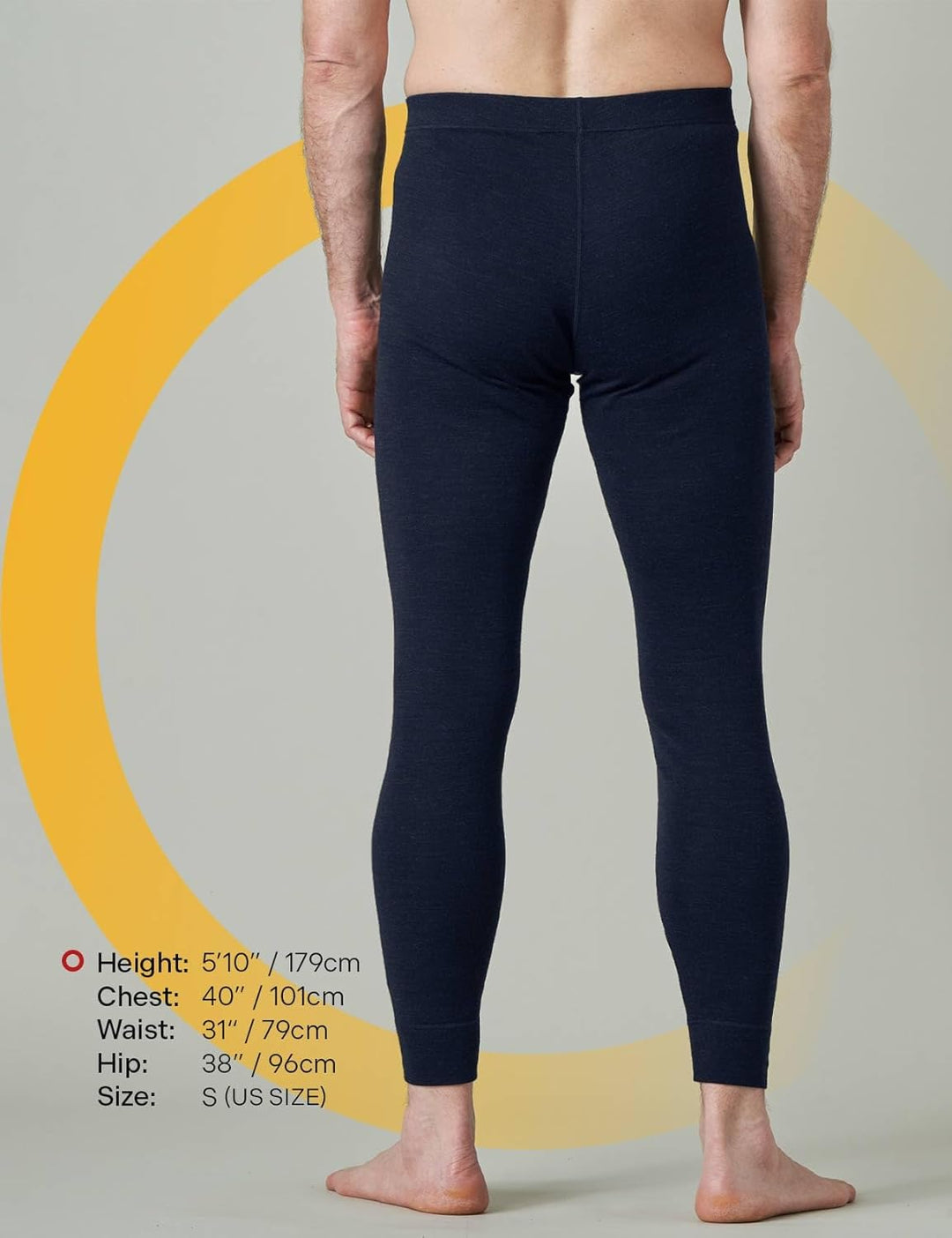 LAPASA Herren 100% Merinowolle Thermounterhosen, Premium Merino Wolle Unterhosen Thermounterwäsche (