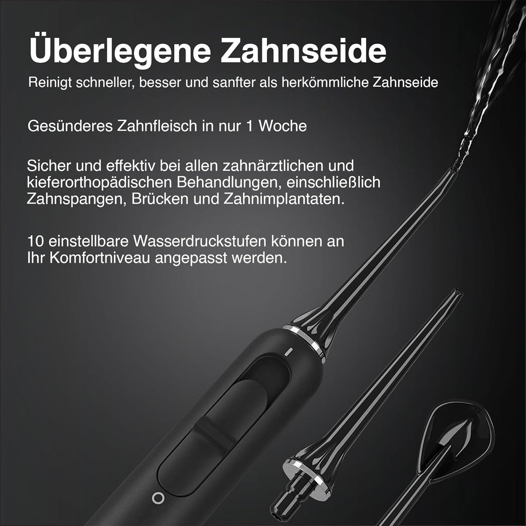 Aquasonic Home Dental Center PRO –Zähneputzen und Zahnseide leicht gemacht –Bürste und Zahnseide –el