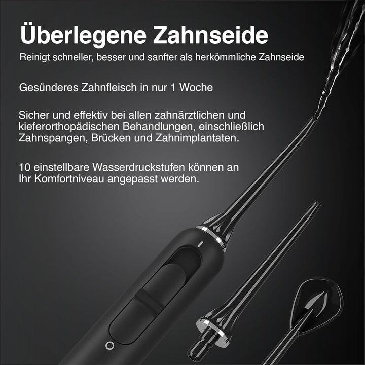 Aquasonic Home Dental Center PRO –Zähneputzen und Zahnseide leicht gemacht –Bürste und Zahnseide –el