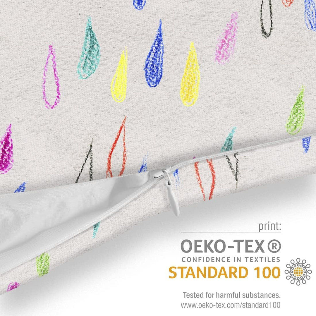 VOID Bunte Regentropfen Kissenbezug Kissenhülle Sofakissen Kissen Deko Outdoor-Kissen Dekokissen, Ki