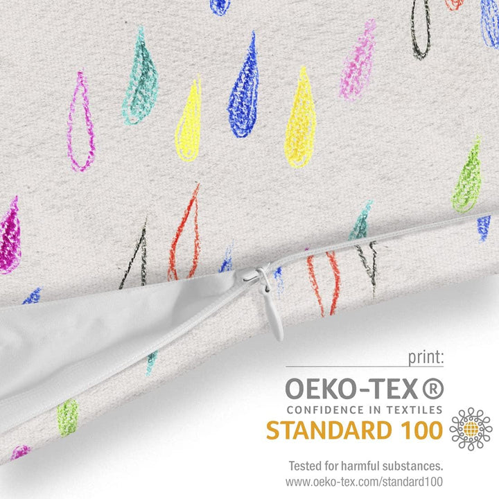 VOID Bunte Regentropfen Kissenbezug Kissenhülle Sofakissen Kissen Deko Outdoor-Kissen Dekokissen, Ki