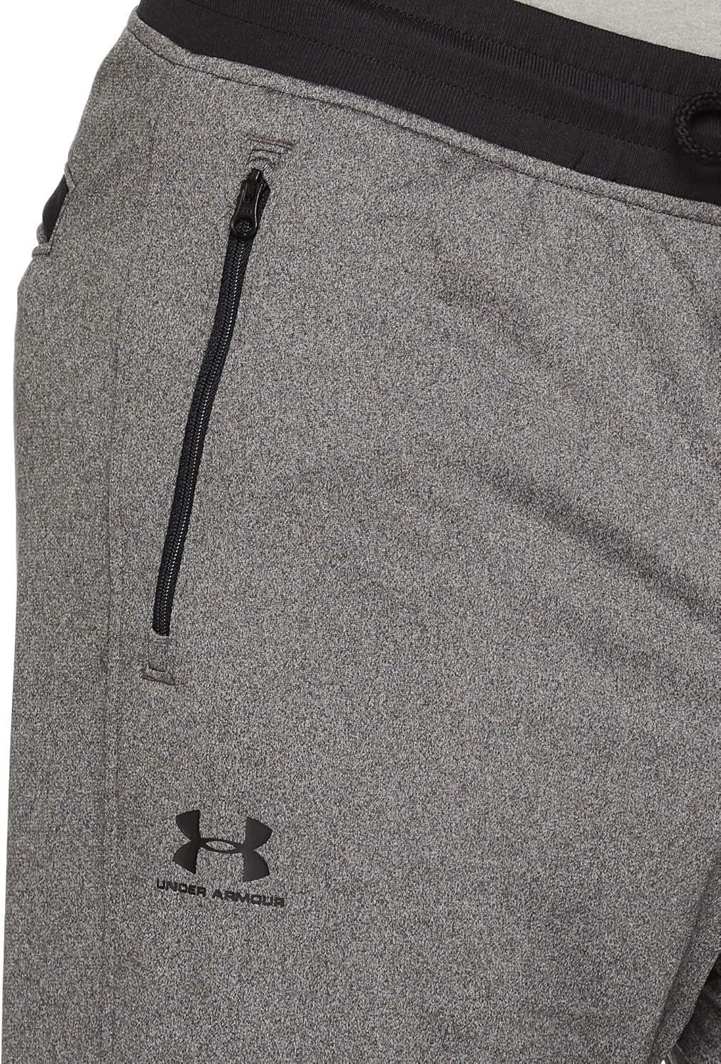 Under Armour Herren Sportstyle Tricot Jogger Hosen XXL Carbon Heather / Black, XXL Carbon Heather /