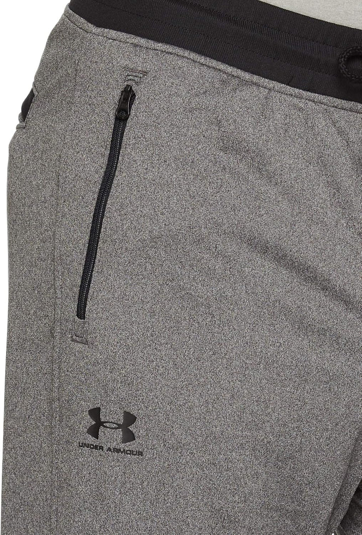 Under Armour Herren Sportstyle Tricot Jogger Hosen XXL Carbon Heather / Black, XXL Carbon Heather /