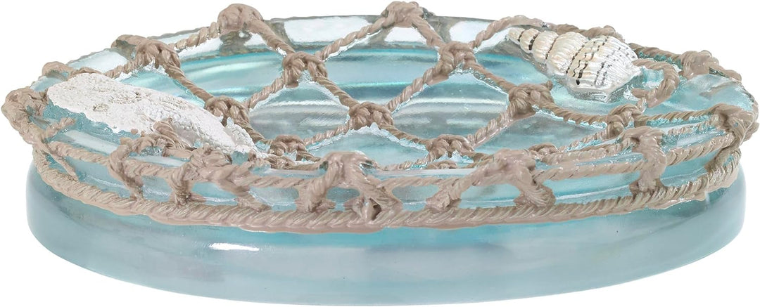 Avanti Linens Badezimmerzubehör aus Seeglas Seaglas-Kollektion, Harz, Mehrfarbig, Soap Dish Soap Dis