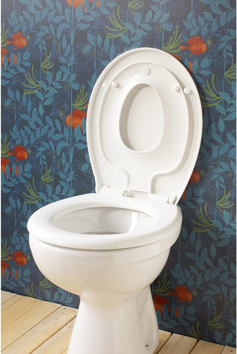 Gelco Design 707997 Bambino WC-Sitz mit integriertem Sitz für Kinder anzubringen und Absenkautomatik