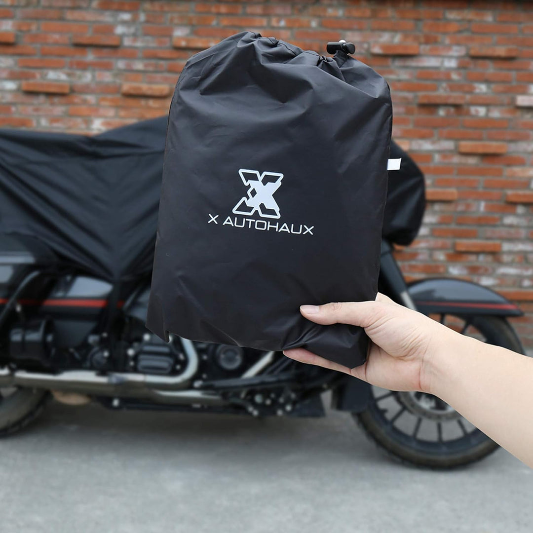 sourcing map Motorrad Abdeckplane Outdoor XL Motorradabdeckung Halbe Abdeckung Draussen Wasserdicht