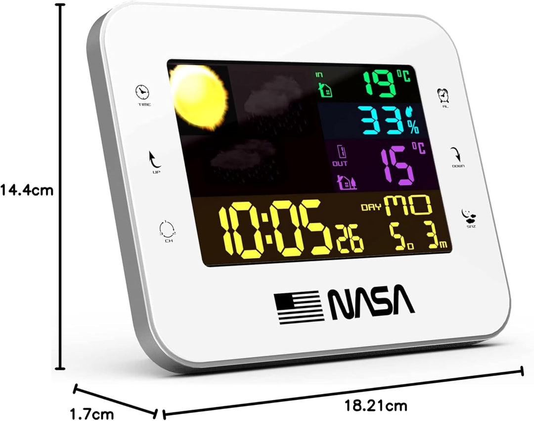 NASA - WS500 Wetterstation - 1 Aussensensor - Lieferung mit USB-Kabel