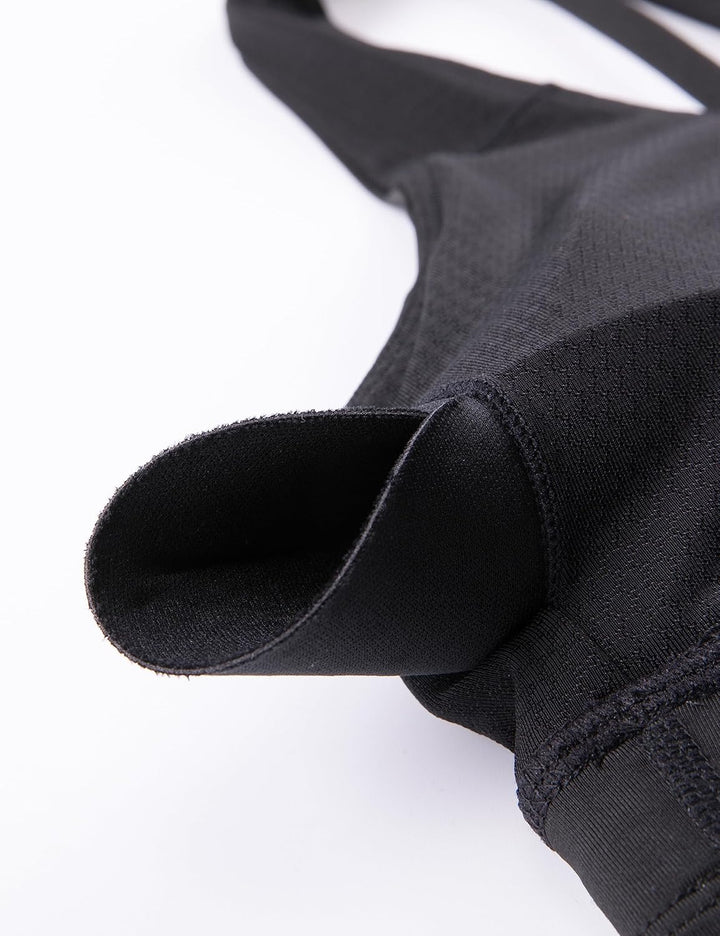 CRZ YOGA Damen Strappy Longline Sport BH - Ohne Bügel Gepolstert Sports Bra Yoga Workout Fitness Cro