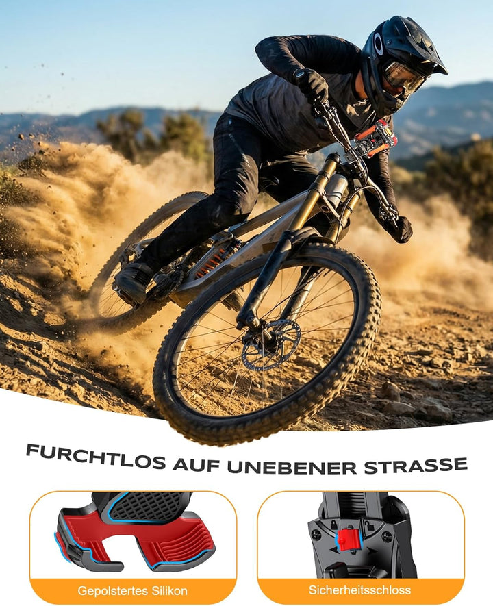 Babacom Handyhalterung Fahrrad Lenker, [1s-Sperre] [Sicherer Schutz] Handyhalterung Motorrad, Anti S