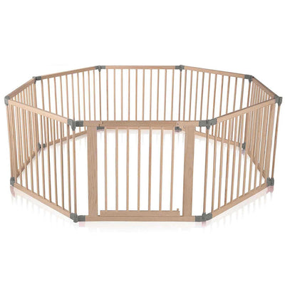 Baby Vivo XXL Laufgitter Laufstall Baby Absperrgitter Krabbelgitter Schutzgitter für Kinder aus Holz