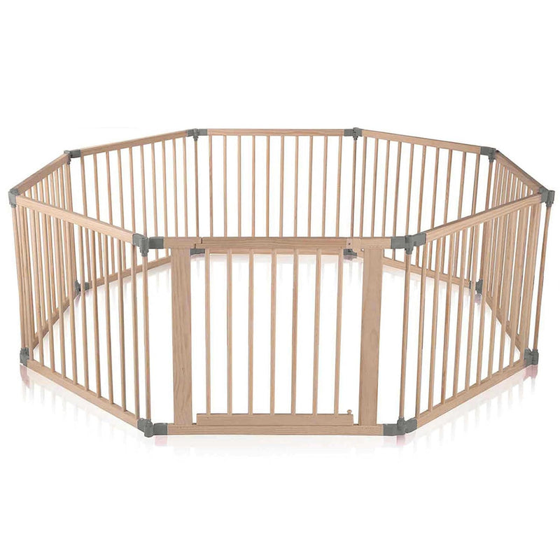 Baby Vivo XXL Laufgitter Laufstall Baby Absperrgitter Krabbelgitter Schutzgitter für Kinder aus Holz
