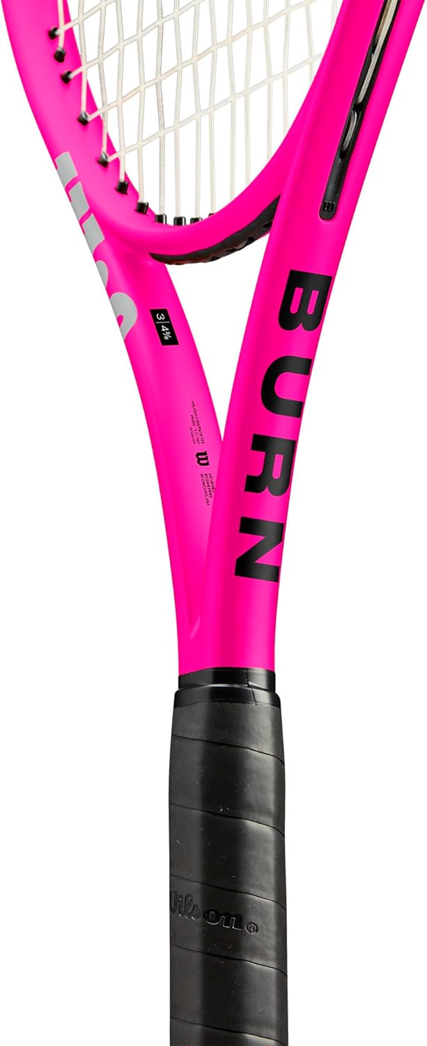 Wilson Burn V6 105 S Tennisschläger – Pink, Griffgrösse 2-4 1/4 Zoll besaitet