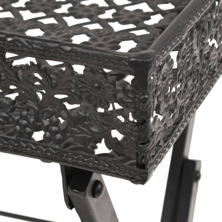 vidaXL Beistelltisch Klappbar Vintage Metall Schwarz Ablagetisch Tabletttisch