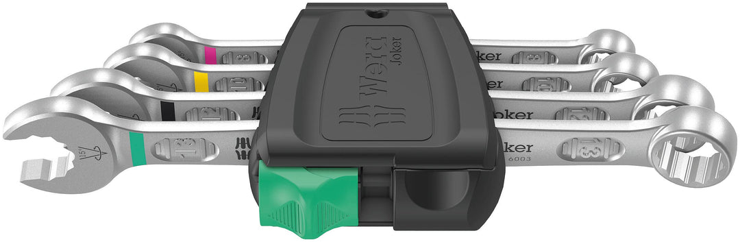 Wera - 05020228001 - Ringmaulschlüssel Satz, 6003 Joker 4 Set 1, 4-teilig Metrisch, Metrisch