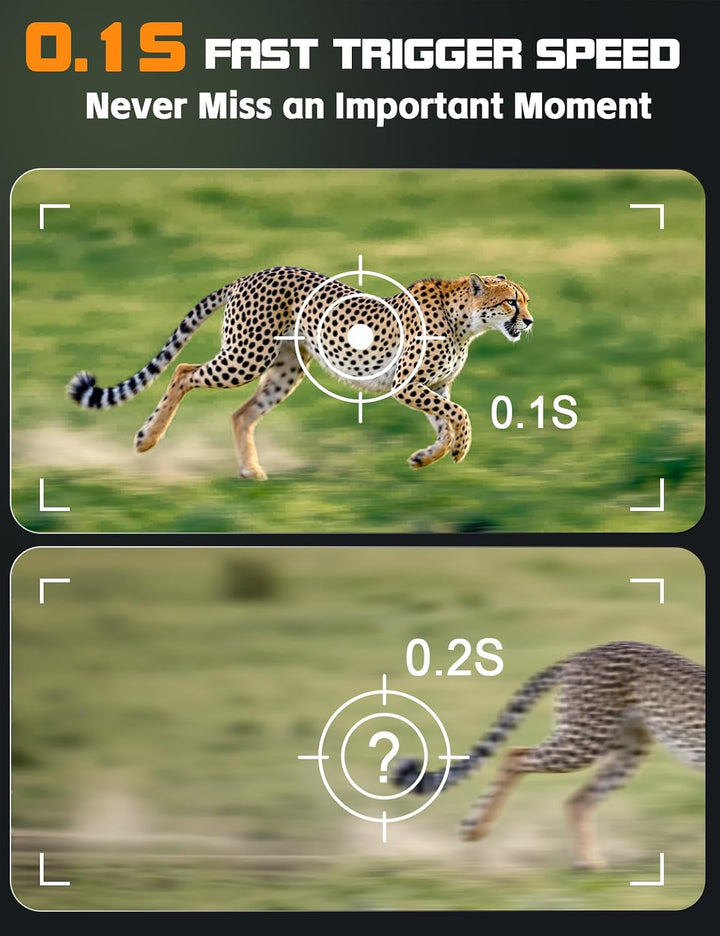 Wildkamera mit Handyübertragung App, 4K 60MP HD Solar WLAN Wildkamera, 5200mAH Akku, Wildtierkamera