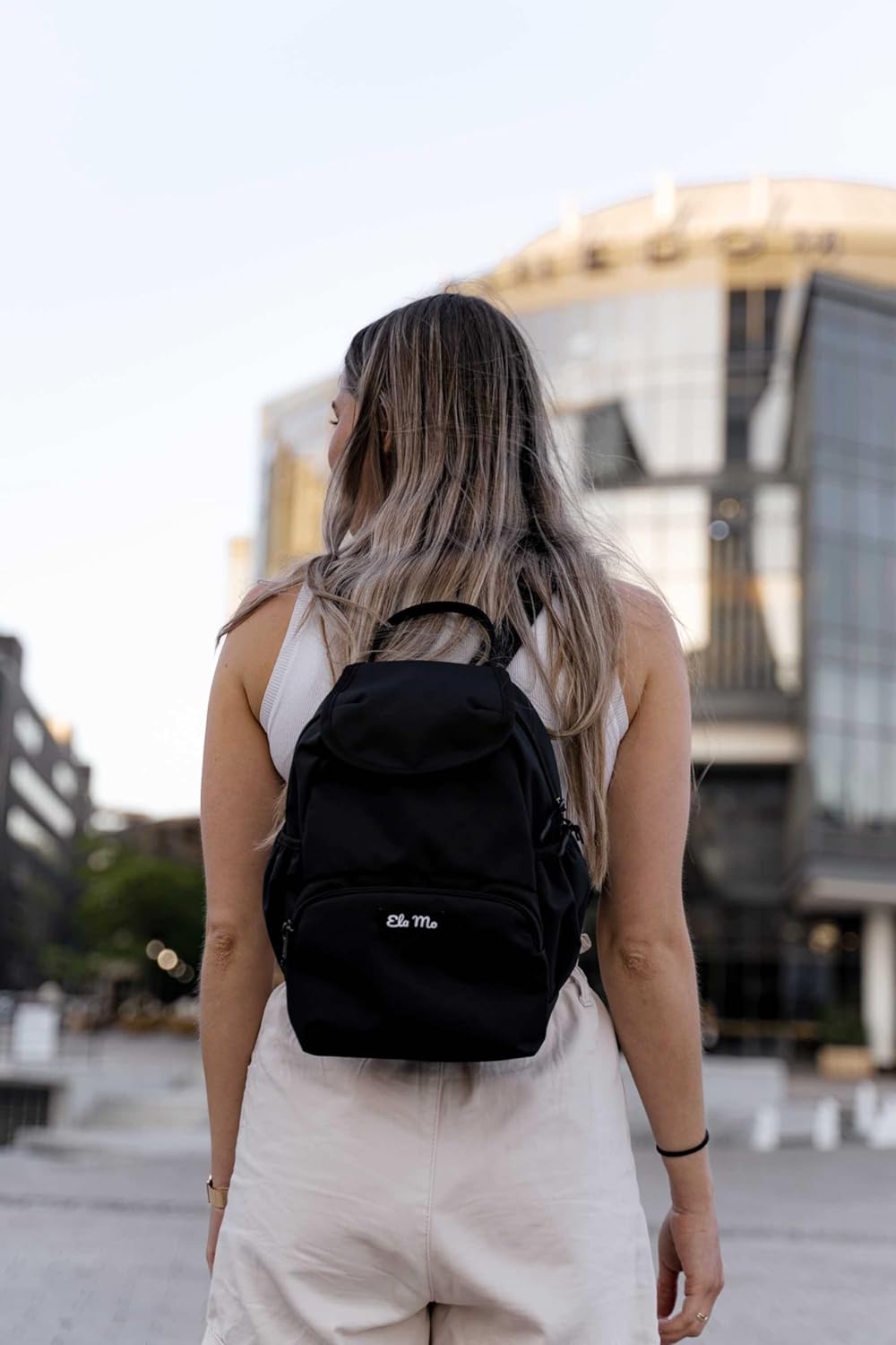 Ela Mo Mini Rucksack Damen - Klein. elegant. super handlich - Rucksack Handtasche als idealer Beglei