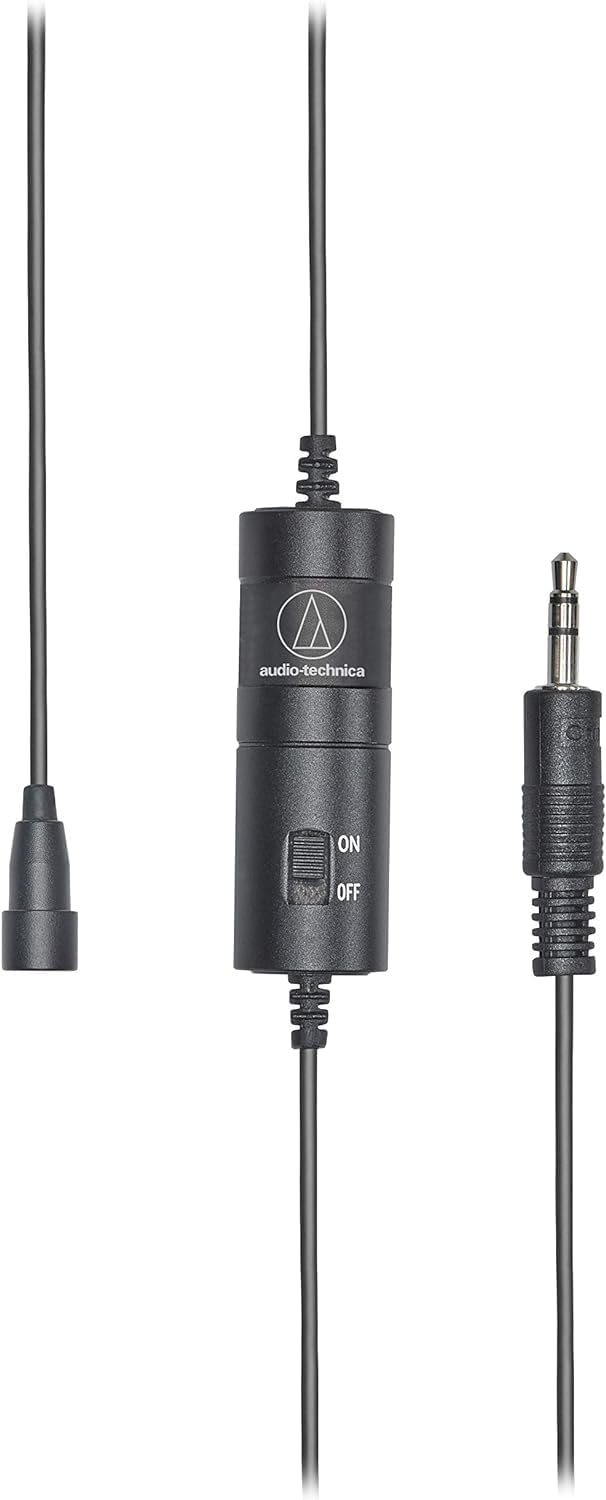 Audio-Technica 3350x Lavalierkondensatormikrofon Mit Kugelcharakteristik Und Ansteckclip Schwarz ATR