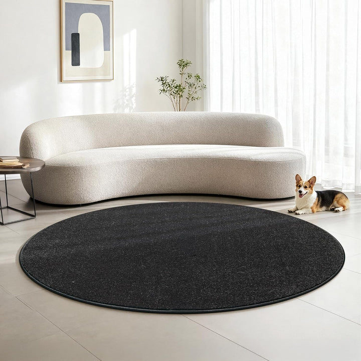 SANAT Kurzflor Teppich Wohnzimmer - Uni Modern Teppiche fürs Schlafzimmer, Arbeitszimmer, Büro, Flur