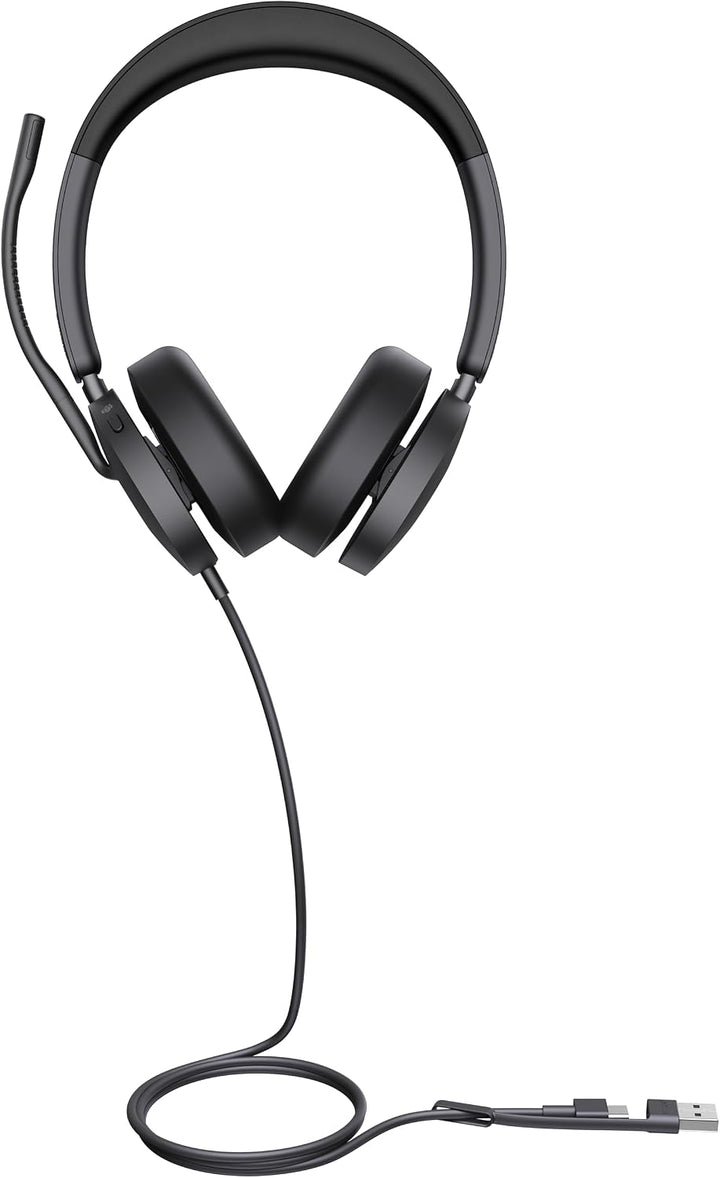 Yealink UH48 Dual Teams Headset – USB-C/A, Hybrid ANC, 4-Mikrofon Geräuschunterdrückung, Dual Busyli