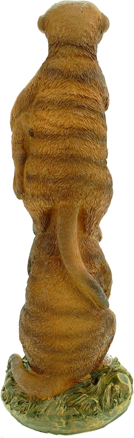Kremers Schatzkiste Erdmännchenfamilie Figur Gartenfigur 36 cm Meercat Tierfigur