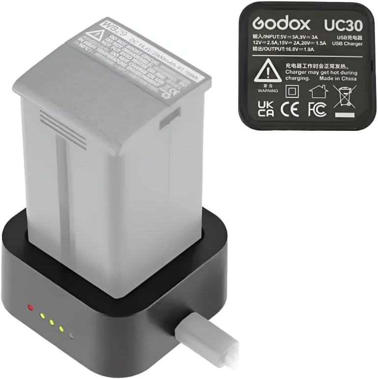 GODOX UC30 USB Ladegerät für AD200Pro GODOX AD200Pro II AD200ProII für WB29 WB29A WB29B Akku