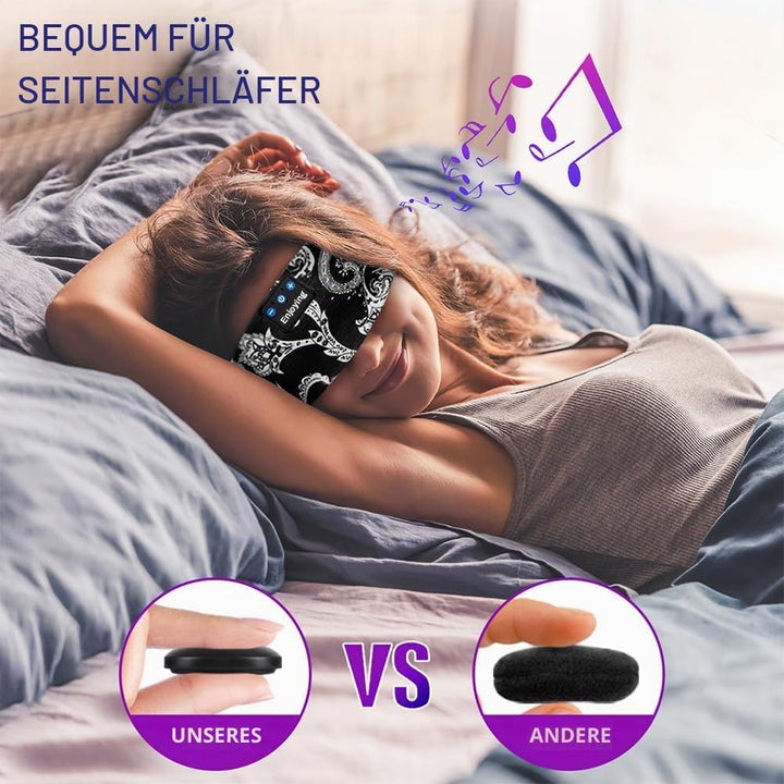 flintronic Schlafkopfhörer Bluetooth, Kabellose Schlaf Kopfhörer mit HD Stereo Lautsprecher für Männ