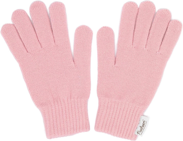 Pusheen Beanie und Handschuhe Frauen Katze rosa gestrickter Winterhut