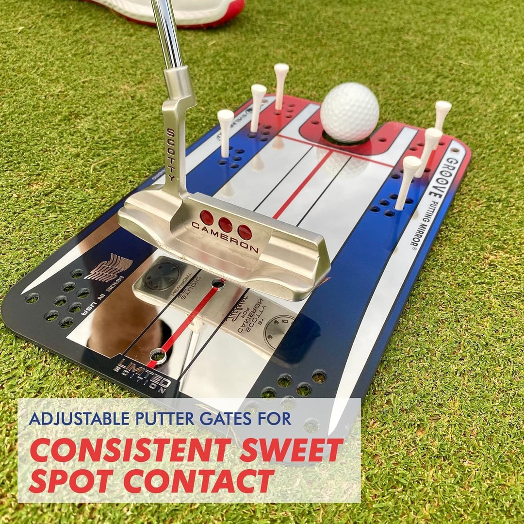 Eyeline Golf Ausrichtungsspiegel Rillenspiegel, Rillenspiegel