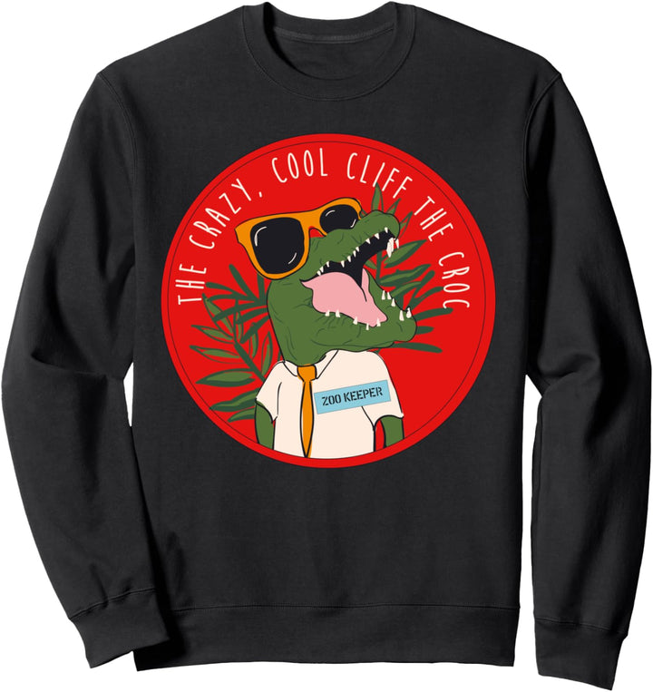 Zoo Keeper Crocodile Boys Grafik Lustige Mädchen Neuheit Sweatshirt