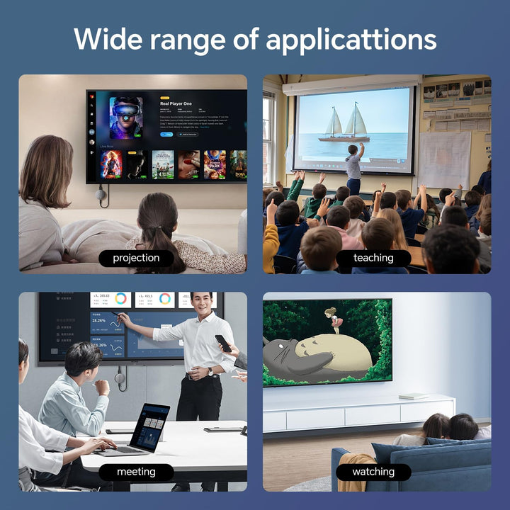 Miracast Dongle DLNA AirPlay HDMI Display Adapter Wireless Plug & Play Streaming Video und Audio von