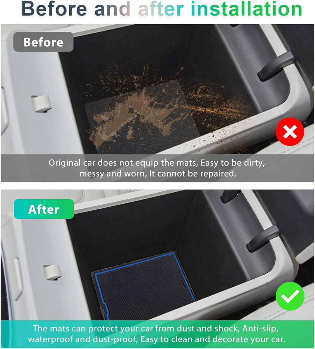 GAFAT Hyunda-i Tucson NX4 2021-2024 2025 (Elektronische Automatik) Antirutschmatten, Tucson 2023 Gum