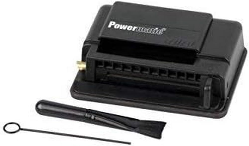 MM 16940 Powermatic Mini Handstopfmaschine Zigarettenstopf-Maschine, Kunststoff, schwarz, 10 x 10 x