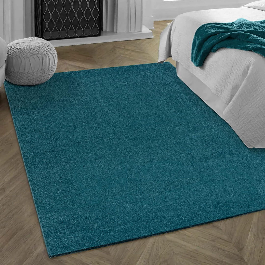 Impression Kurzflor-Wohnzimmerteppich - Schlichte Moderne Teppiche für Schlafzimmer, Büro, Flur, Küc
