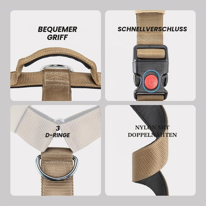 TSPRO Taktisches No-Pull Schwerlast-Hundegeschirr mit Griff &amp; Schnellöffnungsverschluss, Stabil Adju