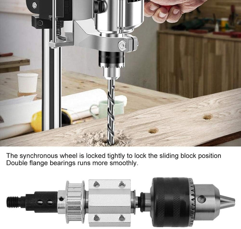 B16 Bohrfutter M10 Sl, Tischbohrmaschine Unpowered Spindle Assembly DIY Holzbearbeitung Schneidzubeh